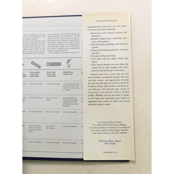 Time-Life Complete Home Improvement and Renovation Manual 1991 HBDJ - Picture 5 of 8
